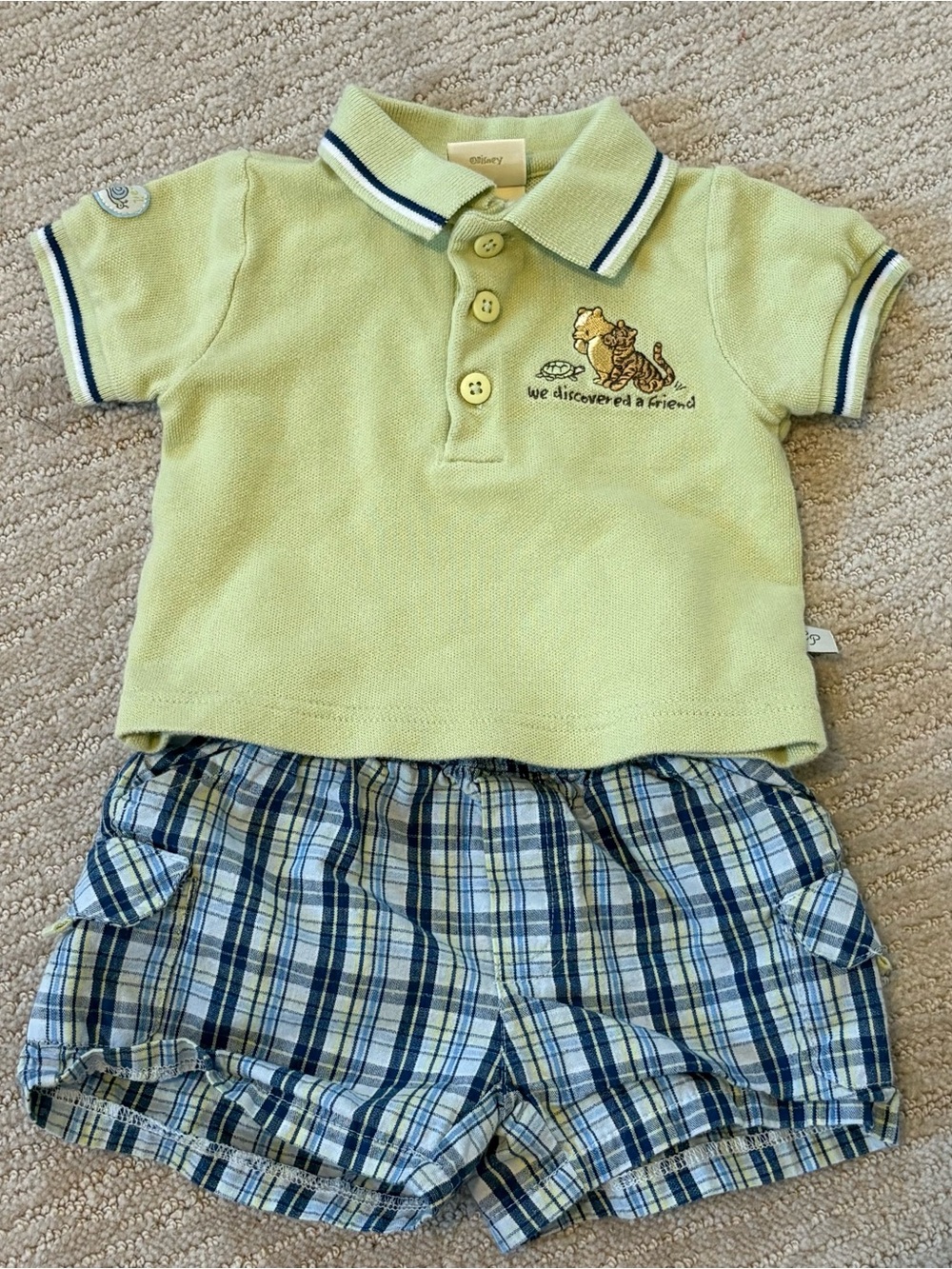 Classic Pooh matching shirt shorts set